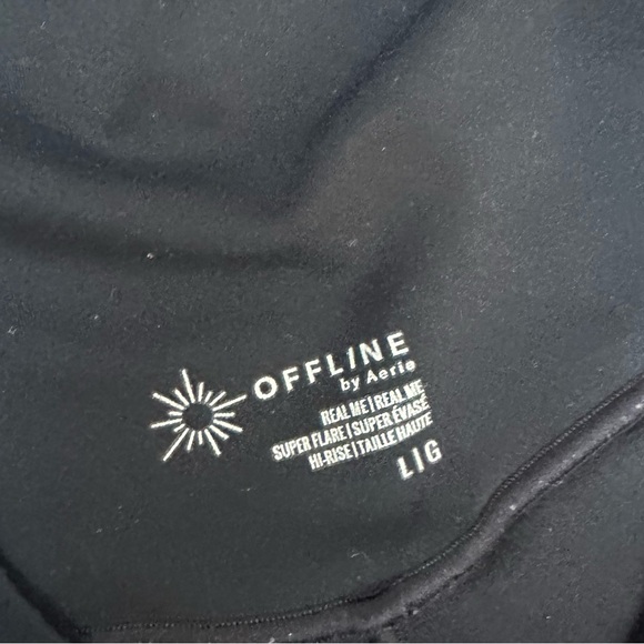 Offline By Aerie Flare, Black, Size L - Picture 4 of 5